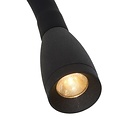 Simple black bedside lamp LED 1x3W 3000K