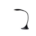 Elegant curved black desk lamp 6W dimmable 3000K