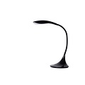 Elegante geschwungene schwarze Schreibtischlampe 6W dimmbar 3000K
