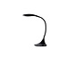 Elegant curved black desk lamp 6W dimmable 3000K