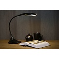 Elegante geschwungene schwarze Schreibtischlampe 6W dimmbar 3000K