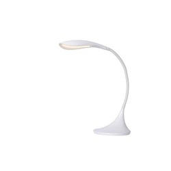 Elégante lampe de bureau blanche incurvée 6W dimmable 3000K