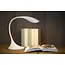 Elegant curved white desk lamp 6W dimmable 3000K