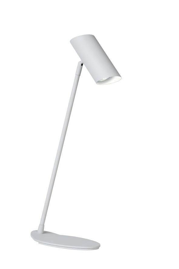 Lampe de bureau blanche élégante et mince GU10