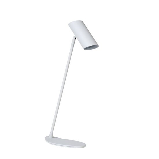 Elegante schlanke weiße Schreibtischlampe GU10