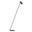 Elegant slim anthracite standing reading lamp GU10