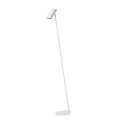 Elegant slim white reading lamp standing GU10