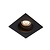 Rural recessed black recessed spot 9.1 cm square GU10