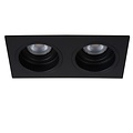 Schwarzer Doppeleinbau-Einbauspot 2xGU10