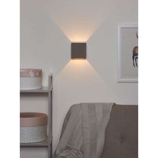 Concrete taupe wall lamp G9