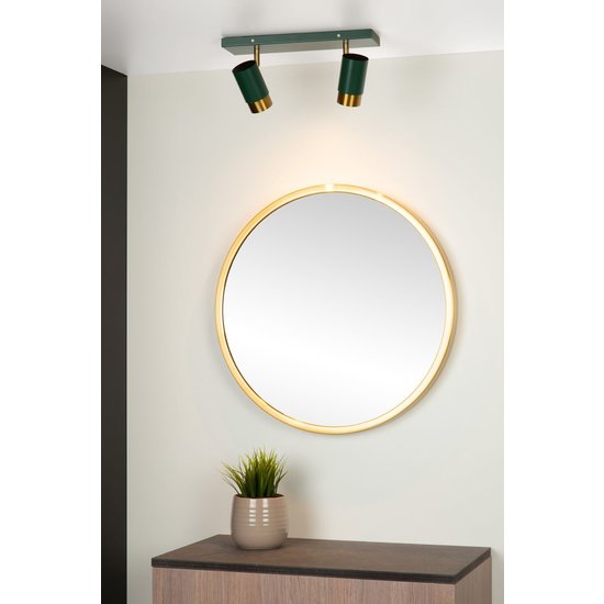 Foco de techo verde cálido y moderno 2xGU10