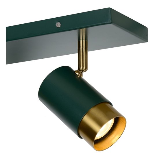 Warm and modern green ceiling spotlight 2xGU10