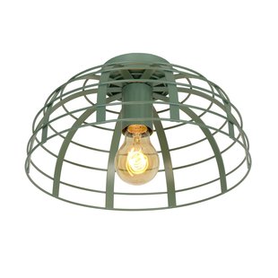 Hoepelachtige turkooise plafondlamp 30 cm E27