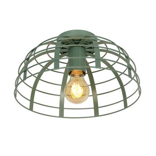 Hoop-like turquoise ceiling lamp 30 cm E27