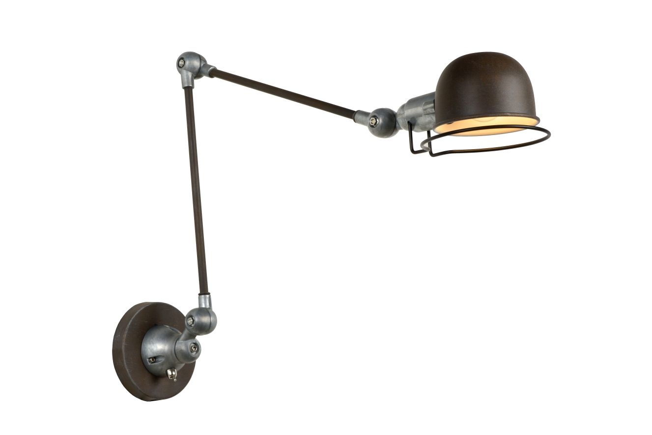 Vintage look roestbruin wandlamp E14 | My Planet LED