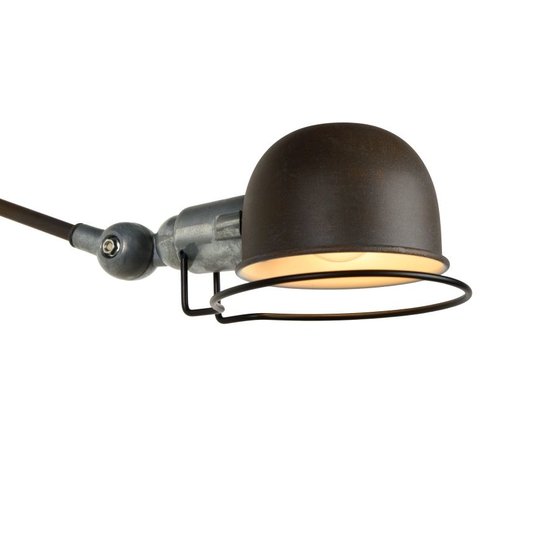 Vintage look roestbruin wandlamp E14 uittrekbaar