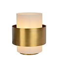 Lampe à poser rétro or mat/laiton 20 cm E27