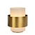 Retro matt gold/brass table lamp 20 cm E27