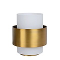 Retro matt Gold/Messing Tischlampe 20 cm E27