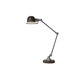 Lampe de bureau marron rouille au look vintage E14