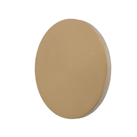 Round matt gold/brass wall lamp circle 15 cm LED 6W