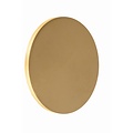 Round matt gold/brass wall lamp circle 15 cm LED 6W