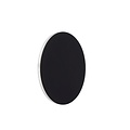 Aplique de pared redondo negro circle 15 cm LED 1x6W 3000K
