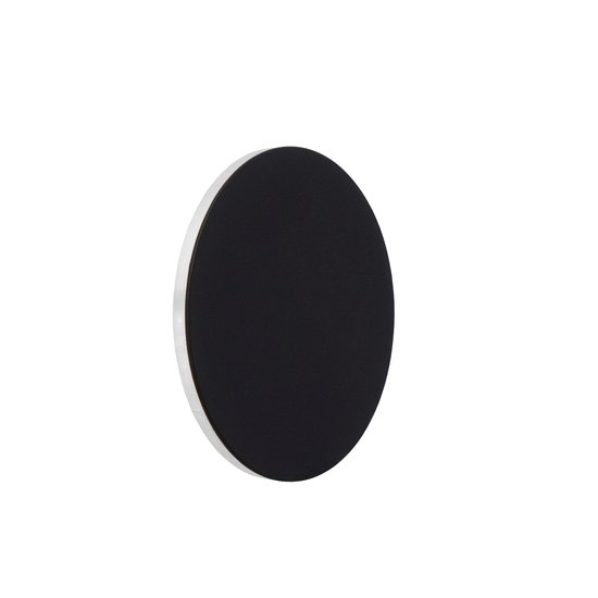 Aplique de pared redondo negro circle 15 cm LED 1x6W 3000K