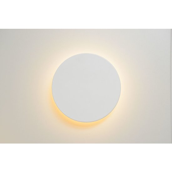 Aplique de pared redondo blanco circulo 15 cm LED 6W