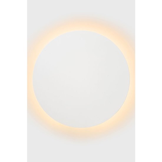 Large white wall lamp circle 25 cm LED 1x8W 3000K