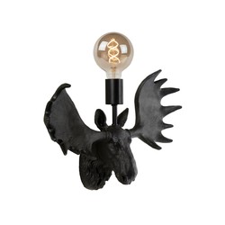 Moose black wall lamp E27