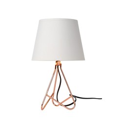 Lampe de table en cuivre raffiné 17 cm E14