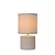 Stone beige table lamp 14 cm with shade E14