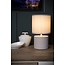 Stone beige table lamp 14 cm with shade E14
