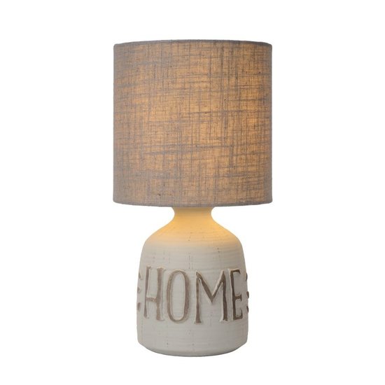 Lampe de table moderne en céramique grise E14