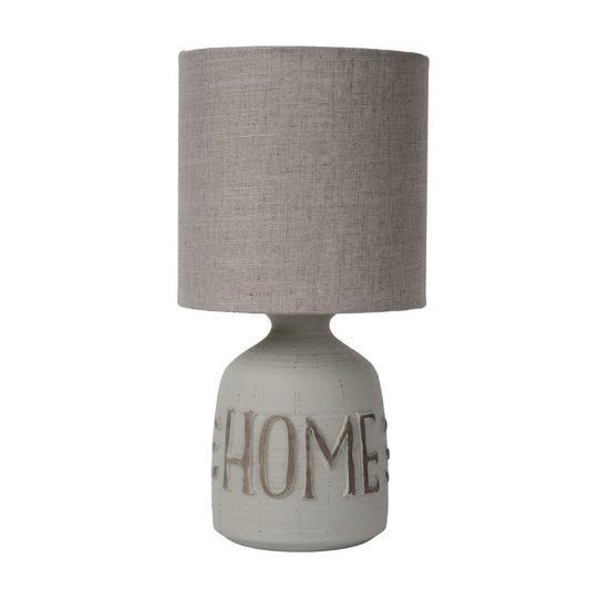 Modern ceramic gray table lamp E14