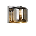 Quirky modern chrome wall lamp G9