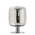 Quirky modern chrome table lamp 20 cm dia E27