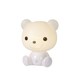 Bear white table lamp children's room dimmable 3W
