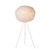 Floor lamp 50 cm with white feathers E27