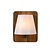 Warm houten wandlamp E14 met witte kap