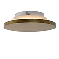 Wandleuchte Flachscheibe Gold matt/Messing 14 cm LED 5W 3000K