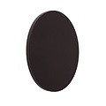 Applique disque plat cuir marron 22 cm LED 10W 3000K