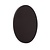 Wall lamp flat disc brown leather 22 cm LED 10W 3000K