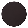 Applique disque plat cuir marron 22 cm LED 10W 3000K