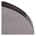 Applique disque plat cuir marron 22 cm LED 10W 3000K