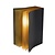 Book shape black artistic table lamp E14