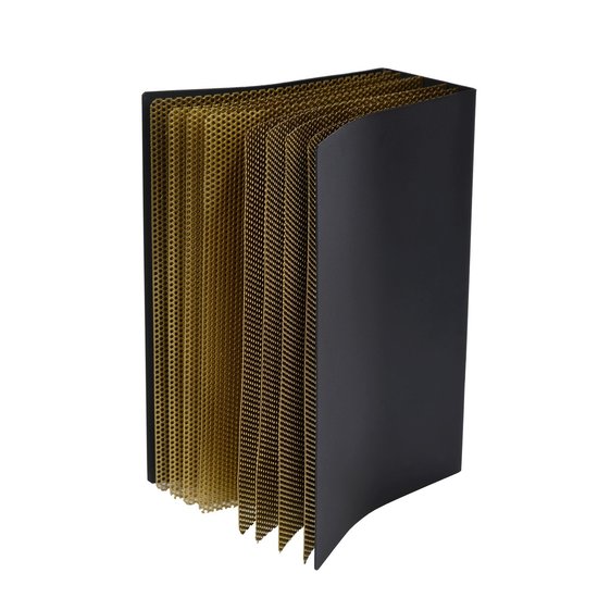 Book shape black artistic table lamp E14