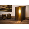 Book shape black artistic table lamp E14