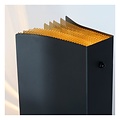 Book shape black artistic table lamp E14